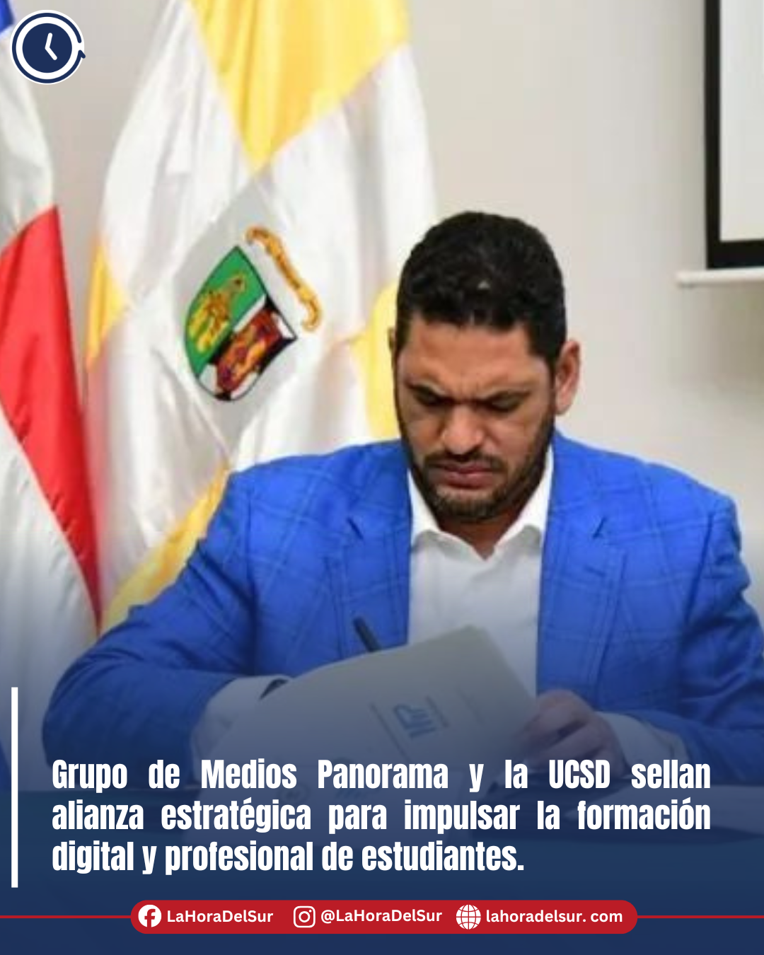 Grupo de Medios Panorama y la UCSD sellan alianza estratégica para impulsar la formación digital y profesional de estudiantes.