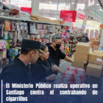 El Ministerio Público realiza operativo en Santiago contra el contrabando de cigarrillos