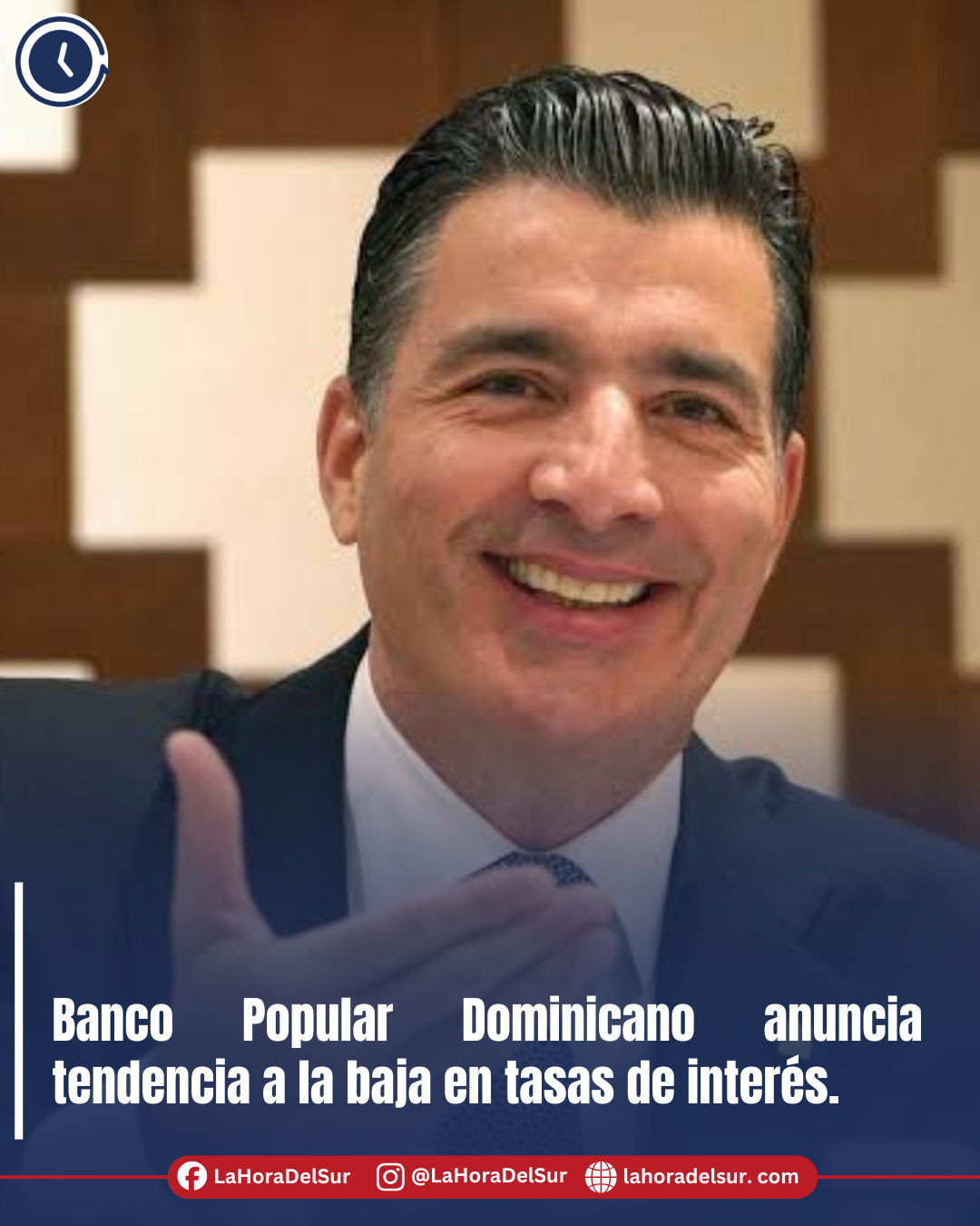 Banco Popular Dominicano anuncia tendencia a la baja en tasas de interés.