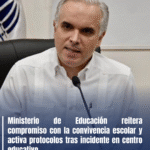 Ministerio de Educación reitera compromiso con la convivencia escolar y activa protocolos tras incidente en centro educativo