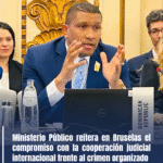 Ministerio Público reitera en Bruselas el compromiso con la cooperación judicial internacional frente al crimen organizado