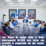 Luis Miguel De Camps emite la Orden Departamental 04-2026 para iniciar con previsión la preparación del año escolar 2026-2027
