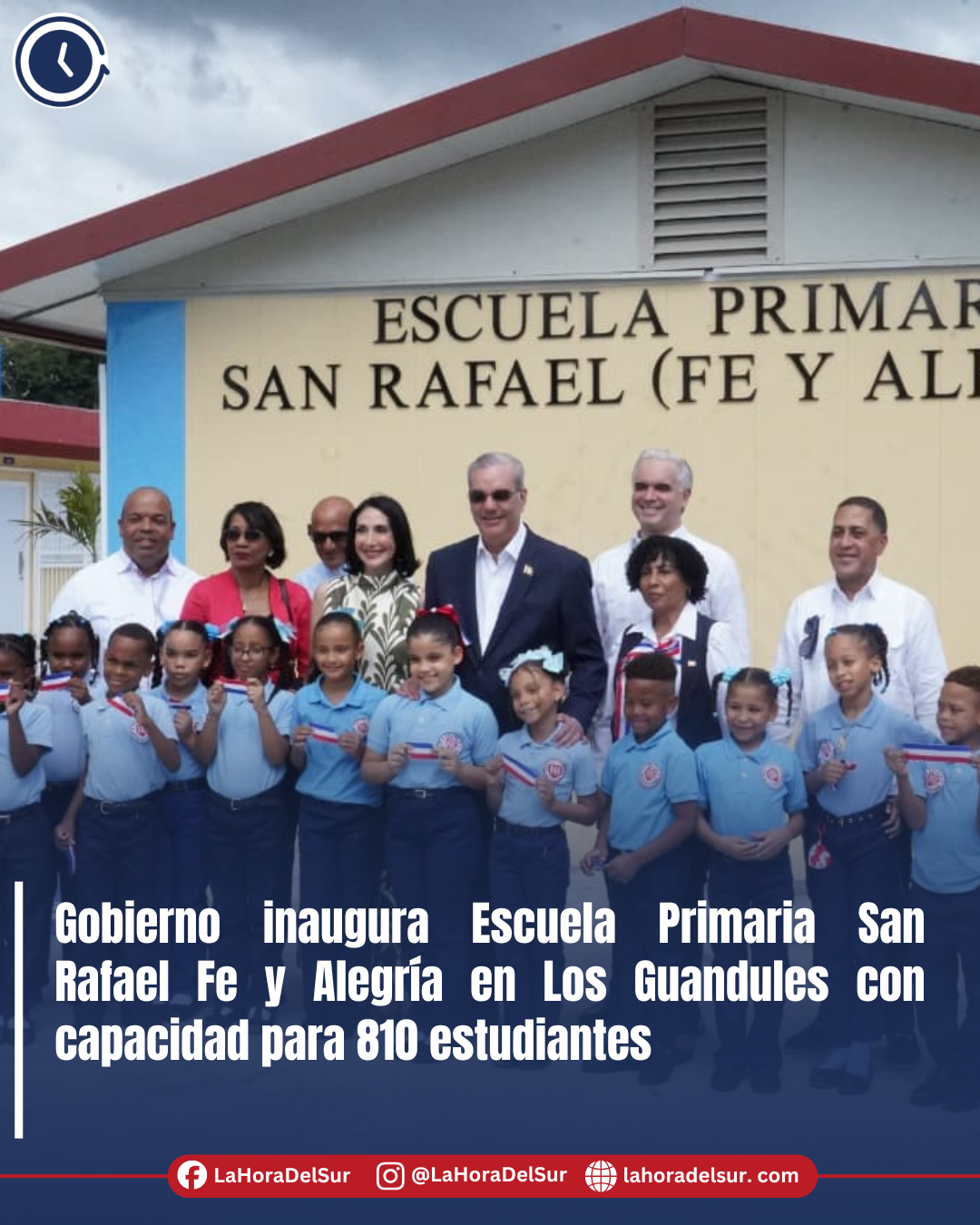 Gobierno inaugura Escuela Primaria San Rafael Fe y Alegría en Los Guandules con capacidad para 810 estudiantes