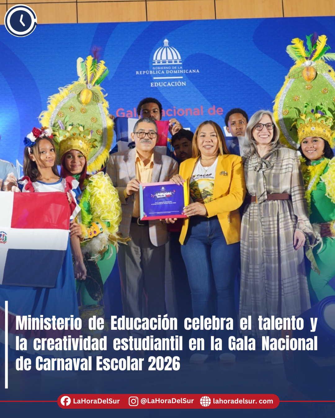 Ministerio de Educación celebra el talento y la creatividad estudiantil en la Gala Nacional de Carnaval Escolar 2026