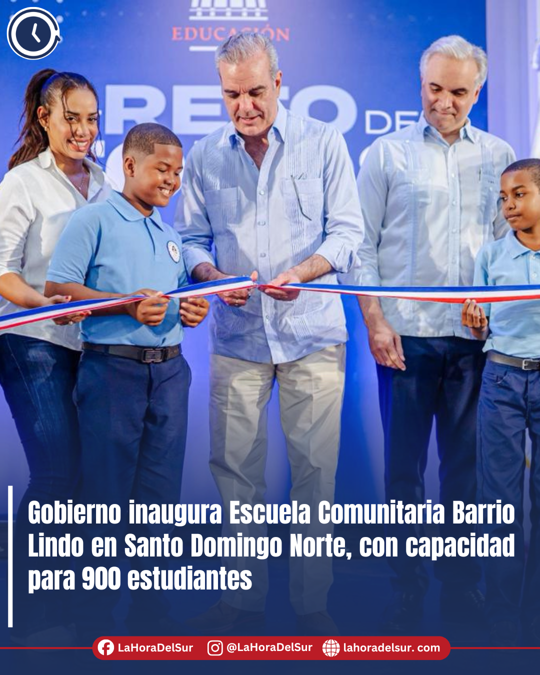 Gobierno inaugura Escuela Comunitaria Barrio Lindo en Santo Domingo Norte, con capacidad para 900 estudiantes