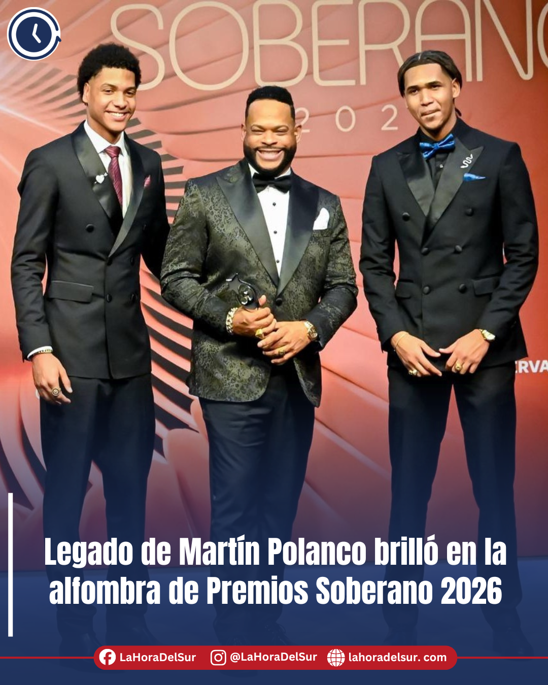 Legado de Martín Polanco brilló en la alfombra de Premios Soberano 2026