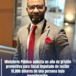 Ministerio Público solicita un año de prisión preventiva para fiscal imputado de recibir 10,000 dólares de una persona bajo investigación.