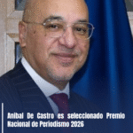 Anibal De Castro es seleccionado Premio Nacional de Periodismo 2026