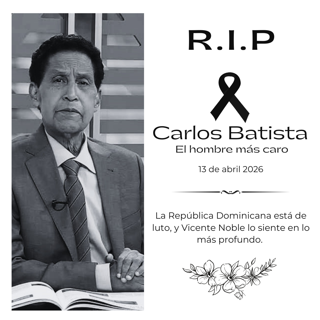 Luto nacional: Vicente Noble siente la partida de Carlos Batista Matos