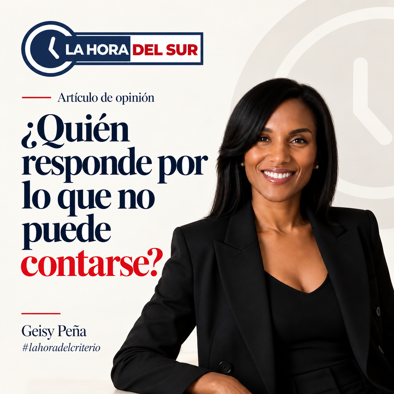 ¿Quién responde por lo que no puede contarse?