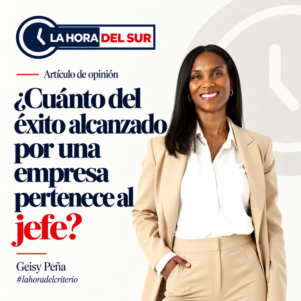 ¿Cuánto del éxito alcanzado por una empresa pertenece al jefe?